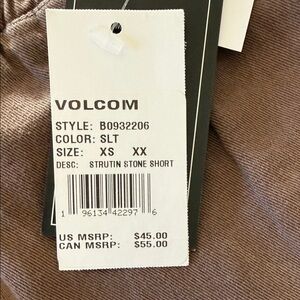 Volcom Strutin Stone Shorts - Tan